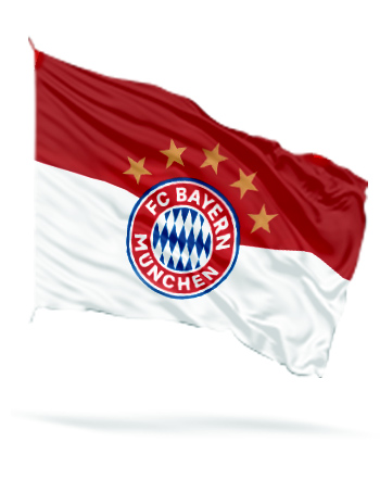 FC Bayern München Fahne mit 5 Sterne - Lansche Fahnen